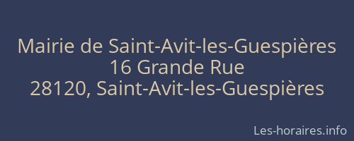 Mairie de Saint-Avit-les-Guespières
