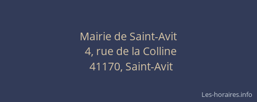 Mairie de Saint-Avit