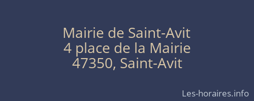 Mairie de Saint-Avit