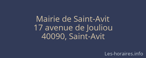 Mairie de Saint-Avit