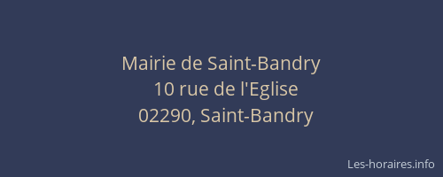 Mairie de Saint-Bandry