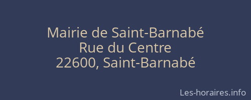 Mairie de Saint-Barnabé