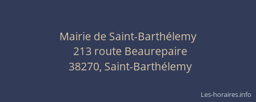 Mairie de Saint-Barth&eacute;lemy