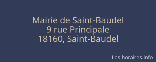 Mairie de Saint-Baudel