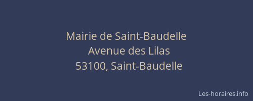 Mairie de Saint-Baudelle