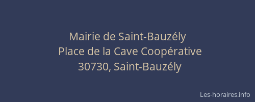 Mairie de Saint-Bauz&eacute;ly