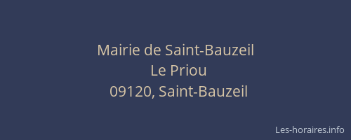 Mairie de Saint-Bauzeil
