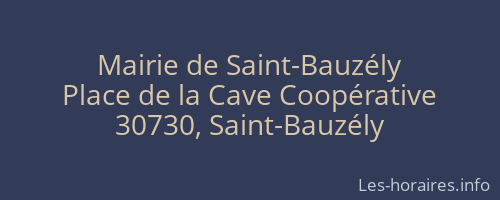 Mairie de Saint-Bauzély