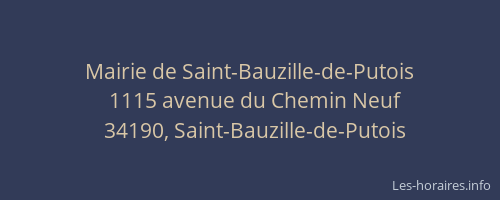 Mairie de Saint-Bauzille-de-Putois