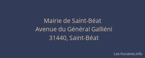 Mairie de Saint-Béat