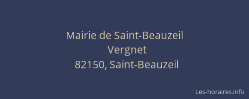 Mairie de Saint-Beauzeil