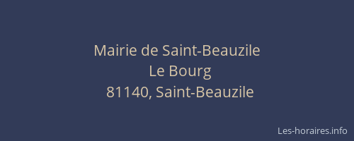 Mairie de Saint-Beauzile