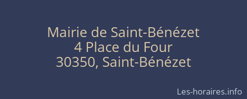 Mairie de Saint-Bénézet