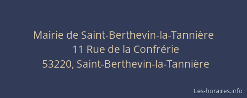 Mairie de Saint-Berthevin-la-Tanni&egrave;re