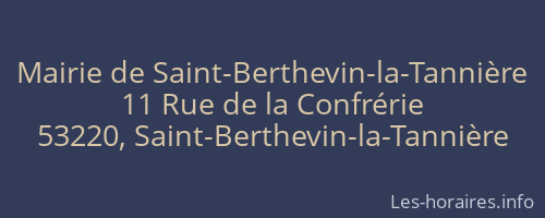 Mairie de Saint-Berthevin-la-Tannière