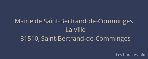 Mairie de Saint-Bertrand-de-Comminges