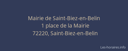 Mairie de Saint-Biez-en-Belin