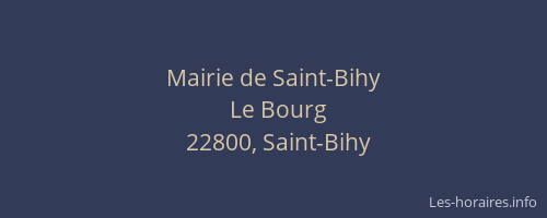Mairie de Saint-Bihy