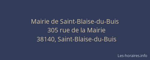 Mairie de Saint-Blaise-du-Buis