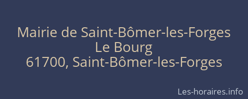 Mairie de Saint-Bômer-les-Forges