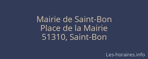 Mairie de Saint-Bon