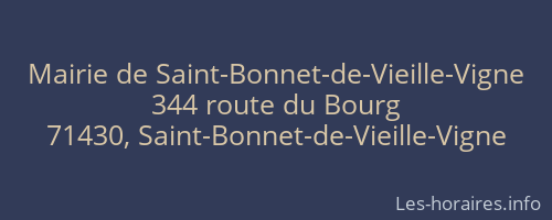 Mairie de Saint-Bonnet-de-Vieille-Vigne