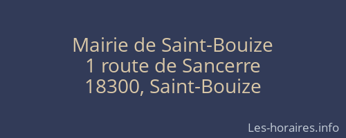 Mairie de Saint-Bouize