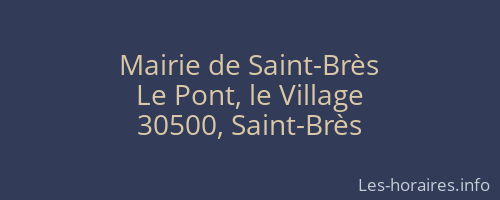 Mairie de Saint-Brès