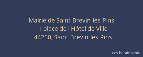 Mairie de Saint-Brevin-les-Pins
