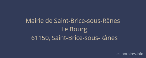 Mairie de Saint-Brice-sous-R&acirc;nes