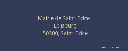 Mairie de Saint-Brice