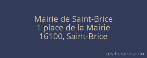 Mairie de Saint-Brice