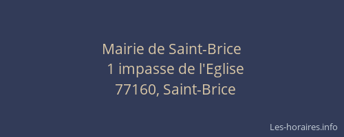 Mairie de Saint-Brice