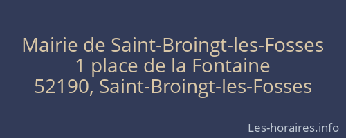 Mairie de Saint-Broingt-les-Fosses