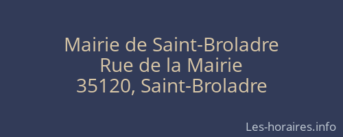 Mairie de Saint-Broladre