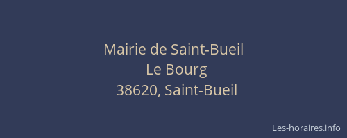 Mairie de Saint-Bueil