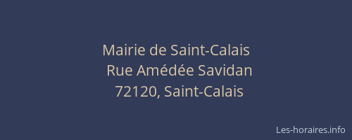 Mairie de Saint-Calais