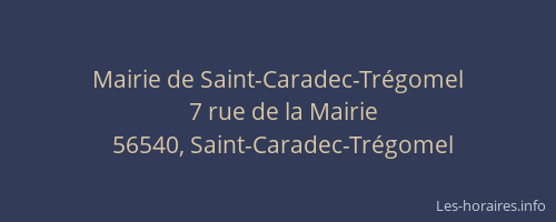 Mairie de Saint-Caradec-Tr&eacute;gomel