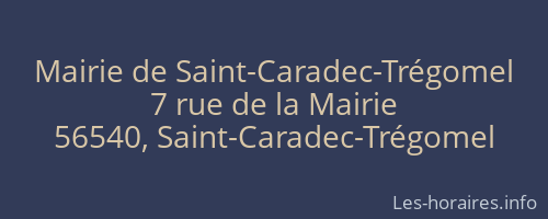 Mairie de Saint-Caradec-Trégomel