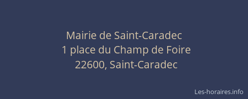 Mairie de Saint-Caradec