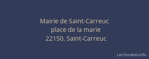 Mairie de Saint-Carreuc