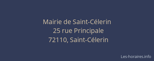 Mairie de Saint-C&eacute;lerin