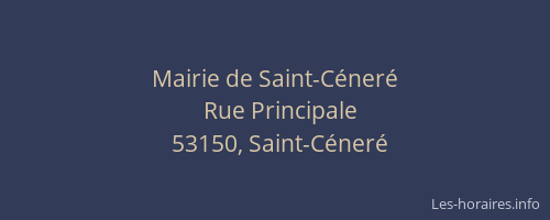 Mairie de Saint-C&eacute;ner&eacute;