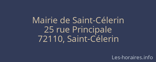 Mairie de Saint-Célerin