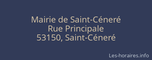 Mairie de Saint-Céneré