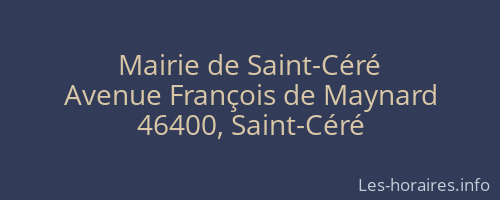 Mairie de Saint-Céré