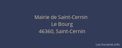 Mairie de Saint-Cernin