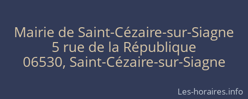 Mairie de Saint-Cézaire-sur-Siagne