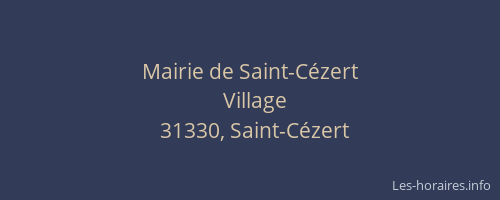 Mairie de Saint-Cézert