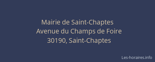 Mairie de Saint-Chaptes